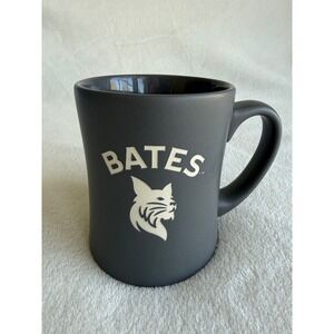 Bates College Bobcats Gray Coffee Mug Matte Finish White Logo Ceramic Cup